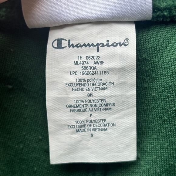 Champion Fleece Sweatpants Women's Small Green Joggers Activewear Pants Athletic - Picture 7 of 12